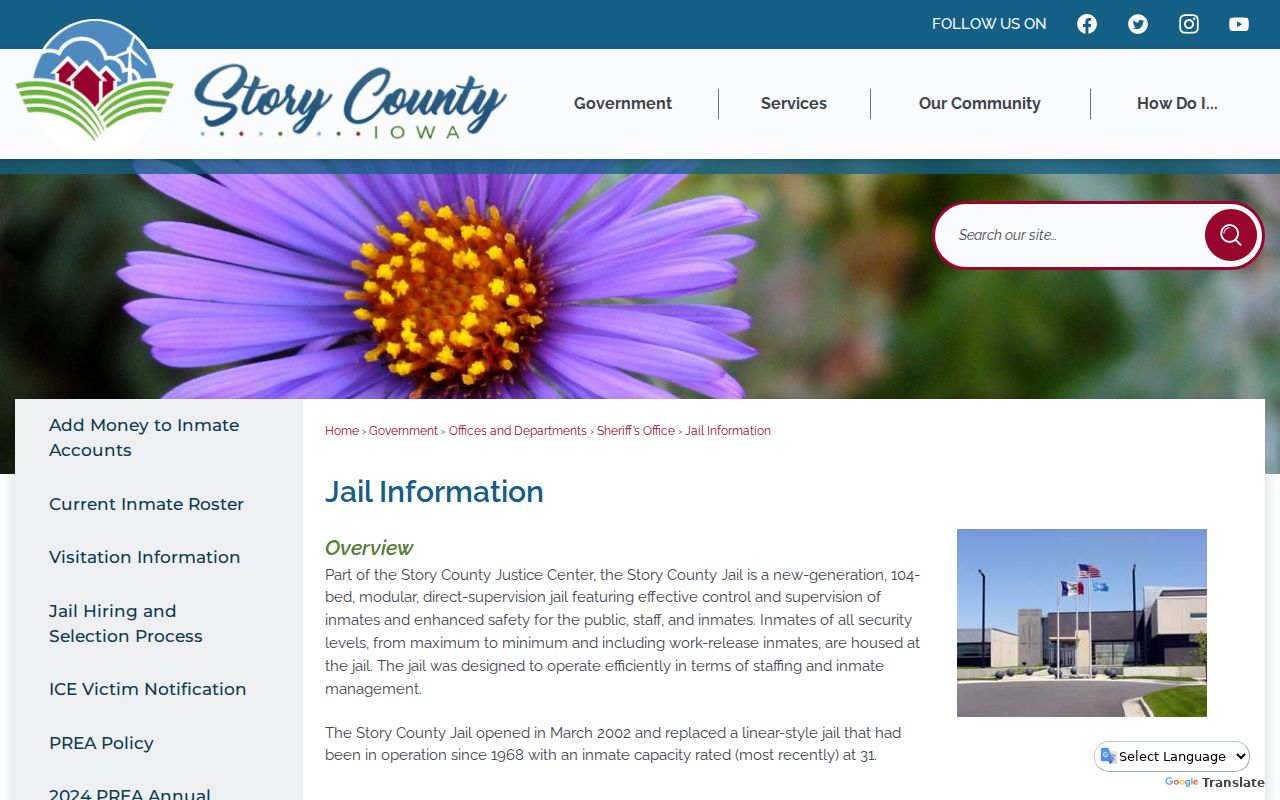 Story County arrest records and jail information