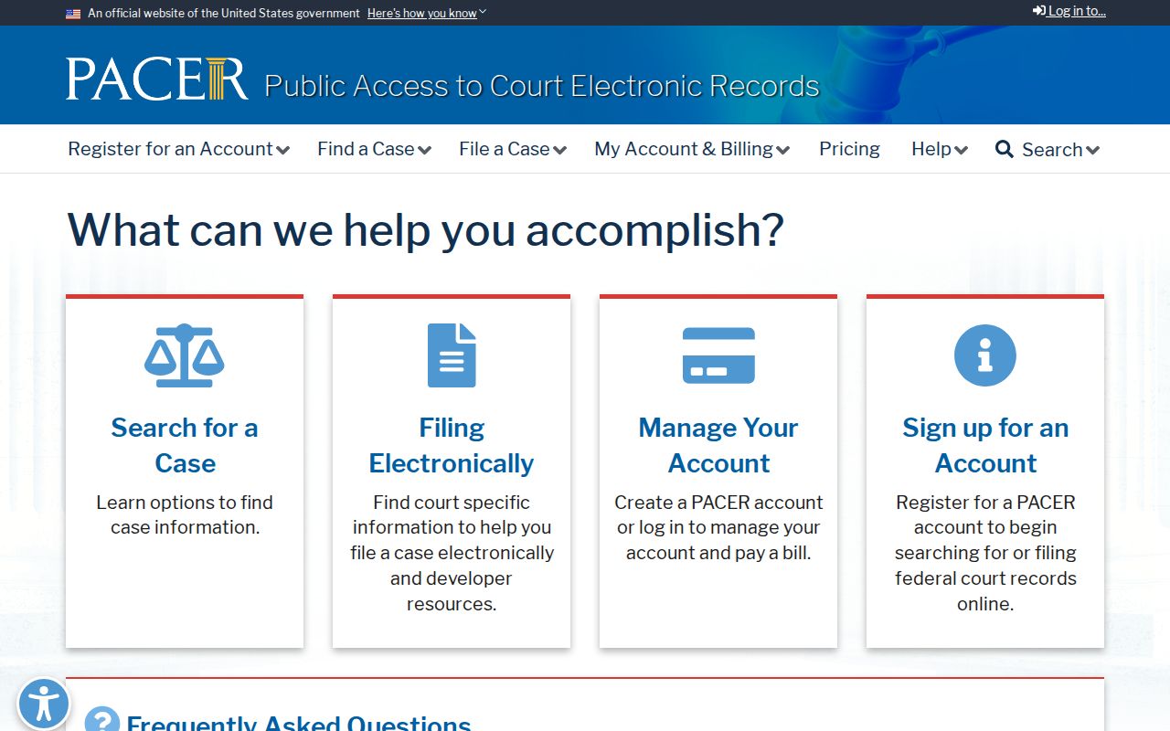 Story County federal court case lookup through PACER